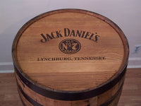 Jack Daniels Whiskey Barrel Laser Engraved - Aunt Molly's Barrel Products