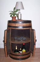 Whiskey Barrel Double Door Cabinet - Aunt Molly's Barrel Products