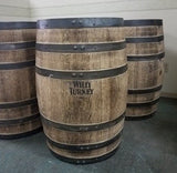 Wild Turkey Whiskey Barrel Custom Lettered on Top and Front-FREE SHIPPING - Aunt Molly's Barrel Products