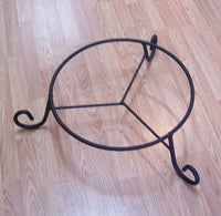 Wrought Iron Stand for White Oak Rain Barrels, Whiskey Barrels - Aunt Molly's Barrel Products